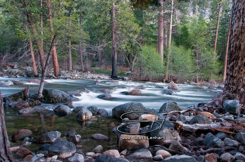 twilight on the merced river